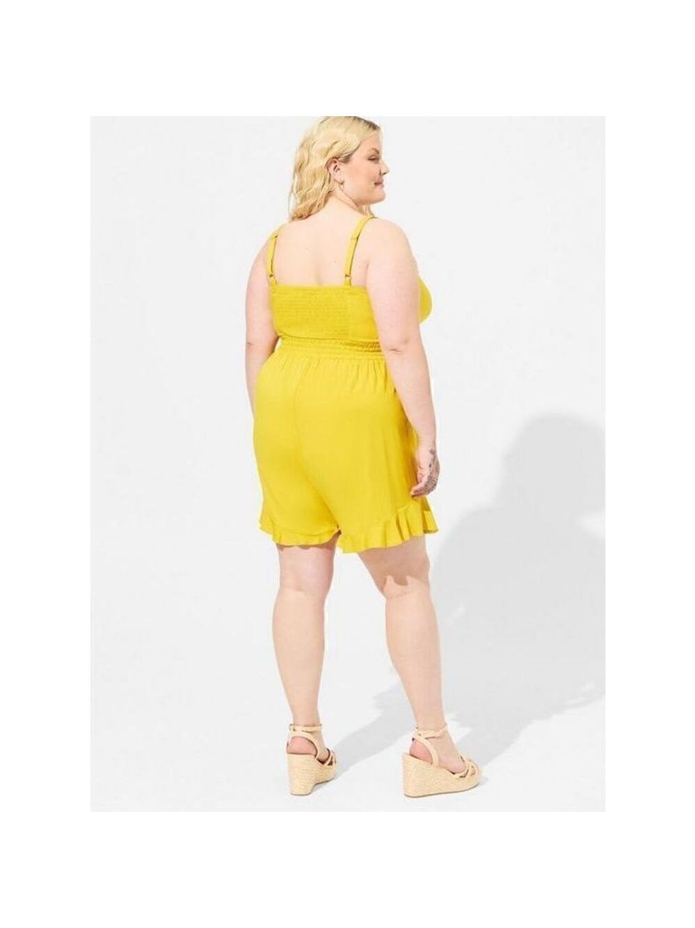 Torrid Challis Tie-Front Romper Sz 3 - Picture 3 of 5